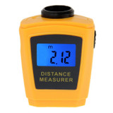 Mini Ultrasonic Distance Measurer with Laser Pointer(Orange)