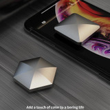 Desktop Kinetic Energy To Vent Stress Relief Fingertip Spinner Toy, Style: Zinc Alloy Quadrilateral Silver