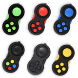 3 PCS Decompression Handle Toys Novelty Finger Sports Handle Toy, Colour: Full Black (with Color Box Lanyard)