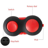 3 PCS Decompression Handle Toys Novelty Finger Sports Handle Toy, Colour: Black Red (with Color Box Lanyard)