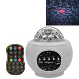 M2 8W Christmas Starry Sky Laser Projection Atmosphere Light Rotating Starry Dynamic Water Pattern Sleeping Light, Specification:Battery(White)