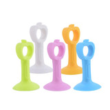 20 PCS Extended Version Of Silicone Door Stopper Punch-Free Handle Anti-Collision Door Stopper(Candy Orange)