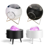 K-1079 Planetary Projection Remote Control Music Night Light(Planet-Black)