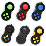 3 PCS Decompression Handle Toys Novelty Finger Sports Handle Toy, Colour: Black Blue (with Color Box Lanyard)