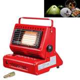 Multifunctional Portable Outdoor Camping Trip Gas Heater Gas Stove Burner, Powered by Dual Gas Tank (Not Included)