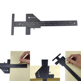 T072 Woodworking Multifunctional Aluminum Alloy Marking Ruler(T Type Ruler)