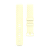 Color Buckle TPU Wrist Strap Watch Band for Fitbit Charge 4 / Charge 3 / Charge 3 SE, Size: S(Light Yellow)