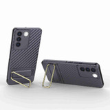For vivo S16e 5G Wavy Textured Phone Case (Purple)