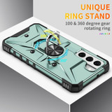 For Samsung Galaxy S21 5G Ring Holder Phone Case(Light Blue)