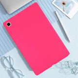 For Samsung Galaxy Tab S7 / S8 Oil Spray Skin-friendly TPU Tablet Case(Rose Red)