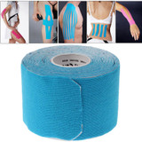 Subsection Waterproof Kinesiology Tape Sports Muscles Care Therapeutic Bandage (2.5cm x 5m)(Blue)
