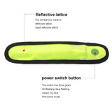Battery Power Glow Stick Clip-on Marker Polymer Strip LED Light Flashlight(Green)