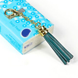 LS01 Tassel Zinc Alloy Keychain Car Hanging Bag Pendant (Dark Green)