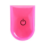 2 PCS Outdoor Night Running Safety Warning Light LED Illuminated Magnet Clip Light (Pink)