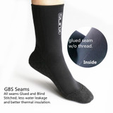 SLINX 1702 3mm Neoprene Non-slip Warm Diving Socks, Size: M