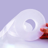 5 PCS 2x30x2000mm Transparent Double-Sided Adhesive Nanotic Tape Water Washing Non-Trace Tape