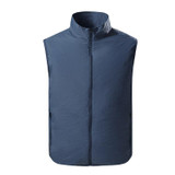 Refrigeration Heatstroke Prevention Outdoor Ice Cool Vest Overalls with Fan, Size:M(Royal Blue)