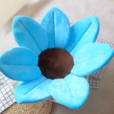 Foldable Bathtub Blooming Sink Lotus Flower Bath Mat Pad for Newborn Baby, Size: 80cm x 80cm x 5cm(Blue)