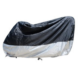 210D Oxford Cloth Motorcycle Electric Car Rainproof Dust-proof Cover, Size: XL (Black Silver)