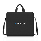 PULUZ 12 inch Ring LED Lights Portable Zipper Storage Bag Shoulder Handbags, Size: 38cm x 33cm x 3cm (Black)