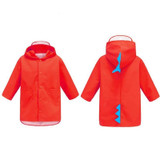 Cartoon Dinosaur Children Fashion Raincoat Size: XXXL(Red)