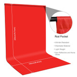 PULUZ 1m x 2m Photography Background Thickness Photo Studio Background Cloth Backdrop(Red)