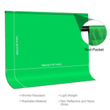 PULUZ 3m x 2m Photography Background Thickness Photo Studio Background Cloth Backdrop(Green)