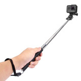 PULUZ Extendable Handheld Selfie Monopod for GoPro Hero11 Black / HERO10 Black / HERO9 Black /HERO8 / HERO7 /6 /5 /5 Session /4 Session /4 /3+ /3 /2 /1, Insta360 ONE R, DJI Osmo Action and Other Action Cameras, Length: 22.5-80cm