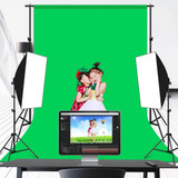 PULUZ 1m x 2m Photography Background Thickness Photo Studio Background Cloth Backdrop(Green)