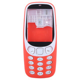 Full Assembly Housing Cover with Keyboard for Nokia 3310(Red)