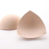 3 Pairs Bra Pad Sewing Insert Soft Sponge Cup Removable Padded, Size:One size(Skin Color)