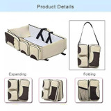 Newborn Baby Portable Travel Foldable Bed Mummy Pack Bag(Dark Blue)