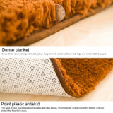Faux Fur Rug Anti-slip Solid Bath Carpet Kids Room Door Mats Oval  Bedroom Living Room Rugs, Size:40x60cm(Light Camel)