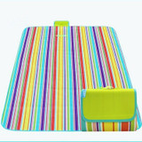 600D Oxford Cloth Outdoor Picnic Mat Picnic Cloth Waterproof Mats Spring Travel Beach Mat, Specifications (length * width): 150*180(Colorful Stripe)