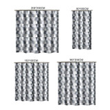 Curtains for Bathroom Waterproof Polyester Fabric Moldproof Bath Curtain, Size:200x200cm