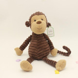 Striped Animal Plush Toy Doll Creative Animal Doll, Type:Monkey, Height:42cm