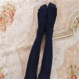 Cute Cartoon Stereo Cat Cotton Knee Socks Stockings Tube Thigh Socks(Navy Blue)