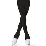 Fancy Skating Pants Long Pantyhose Shoe Covers(black thick half cover)