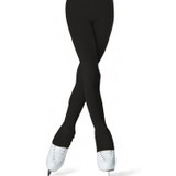 Ice Skating Skateboarding Figure Skating Pants Thermal Long Pantyhose Ice Skate with Shoes Cover(black thick half cover)