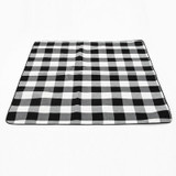 FP1409 6mm Thickened Moisture-Proof Beach Mat Outdoor Camping Tent Mat Without Storage Bag, Size:200x200cm(Black White Grid)