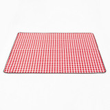 FP1409 6mm Thickened Moisture-Proof Beach Mat Outdoor Camping Tent Mat Without Storage Bag, Size:200x200cm(Red White Grid)