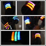 Nylon Night Sports LED Light Armband Light Bracelet, Specification:USB Charging Version(Orange)