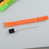 Nylon Night Sports LED Light Armband Light Bracelet, Specification:USB Charging Version(Orange)