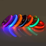 Nylon Night Sports LED Light Armband Light Bracelet, Specification:USB Charging Version(Orange)