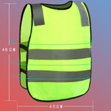 Safety Kids Reflective Stripes Clothing Children Reflective Vest(Dark Green)