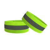 Reflective Band High Visibility Elastic Wristbands Outdoor Sports Running Cycling Night WarningWrist Band(Green)