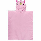 Cotton Cloak Home Bathroom Lengthen Children Wearable Bath Towel 70 cm(Pink Unicorn DP19S-4)