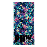 Printed Soft Bath Towel Adult Cotton Beach Pad Towel Size: 147x71cm(Color Leaves KS-1)