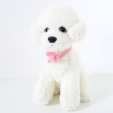 6 PCS Pet Handmade Adjustable Cat Dog Bow Tie Collar, Size:S 17-32cm, Style:Pearl Flowers