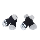 2 Sets HCPET M1911 Dog Indoor Car Cotton Socks Pet Anti-Scratch Socks, Size: L(Dark Grey)